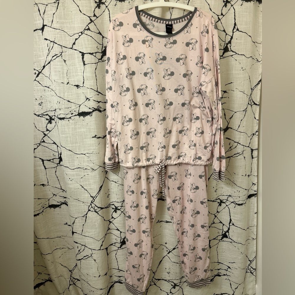 Disney Pink and Gray Pajama Sets for Cozy Comfort